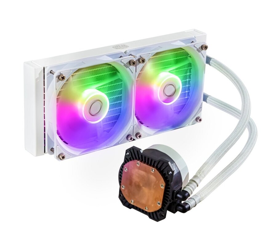 Cooler Master MasterLiquid 240L ARGB | White Edition | All-in-One CPU Waterkoeler