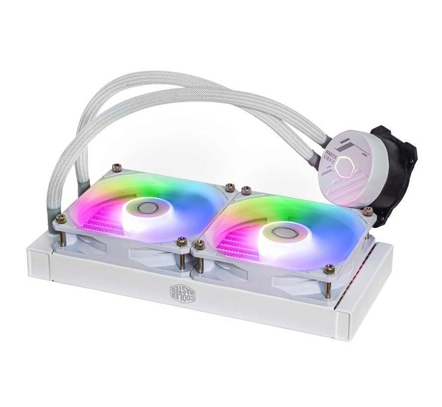 Cooler Master MasterLiquid 240L ARGB | White Edition | All-in-One CPU Waterkoeler