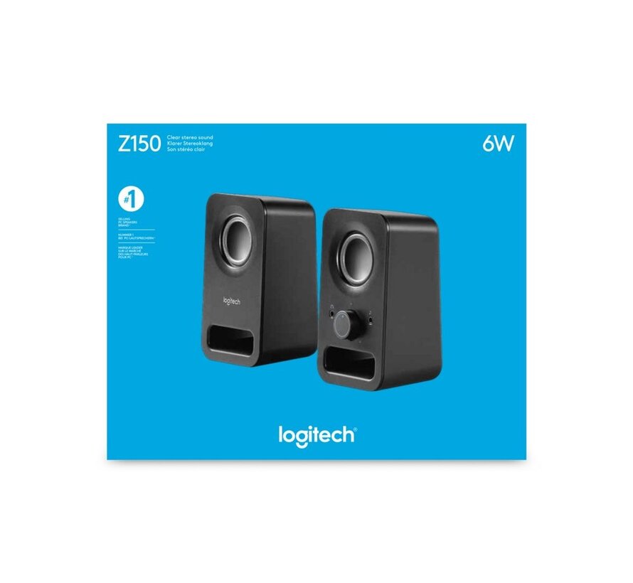 Z150 | 2.0 Luidsprekerset | 3W RMS | Helder Stereogeluid | Zwart