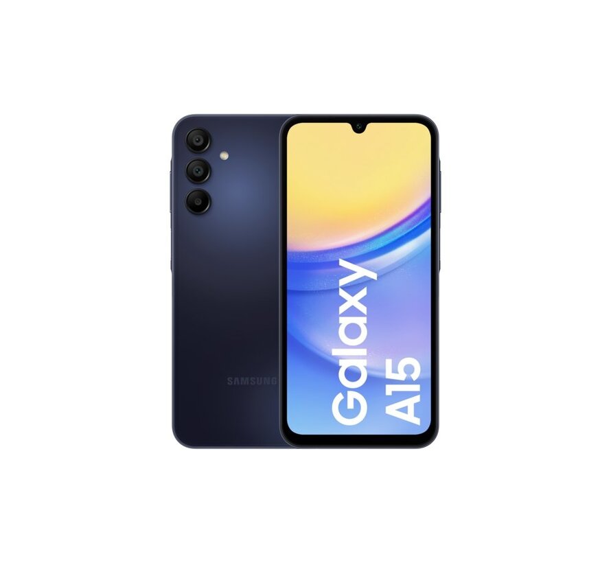 Galaxy A15 | 6.5" Display | Android 14 | 4G | 4 GB RAM | 128 GB Opslag | 5000 mAh | Zwart/Blauw
