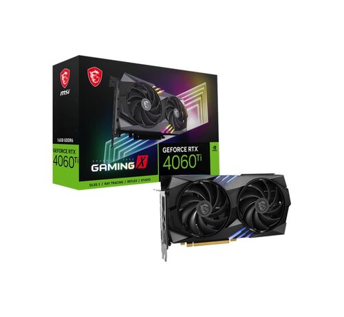 MSI GeForce RTX 4060 Ti GAMING X | 16GB GDDR6 VRAM | Videokaart | GPU | Nvidia