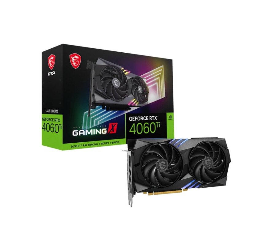 GeForce RTX 4060 Ti GAMING X | 16GB GDDR6 VRAM | Videokaart | GPU | Nvidia