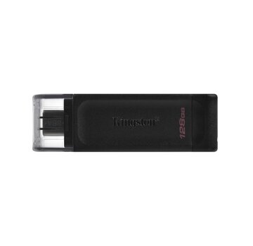 Kingston Technology DataTraveler 70 USB flash drive 128 GB USB Type-C 3.2 Gen 1 (3.1 Gen 1) Zwart