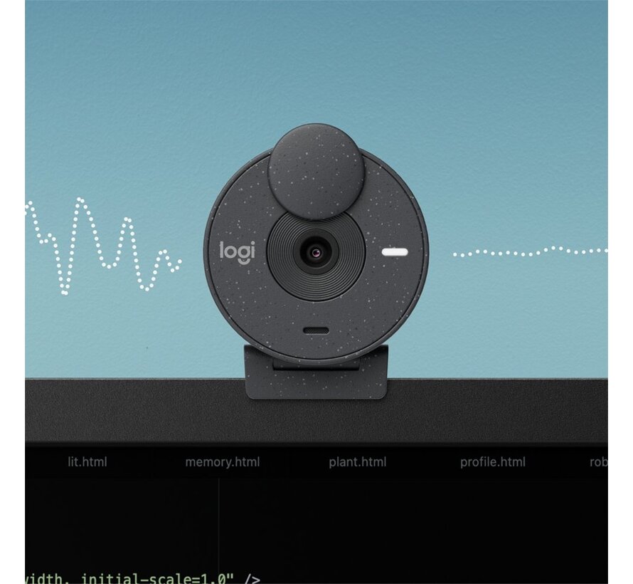 Brio 300 | 1080P 30FPS USB-C Webcam met Microfoon
