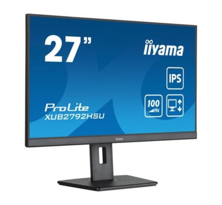 iiyama ProLite XUB2792HSU-B6 27" | 1920x1080 Full HD IPS | 100Hz | AdaptiveSync | USB-Hub | Monitor