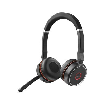 Jabra Evolve 75 | Draadloze On-Ear Stereo Headset | Bluetooth | Zwart