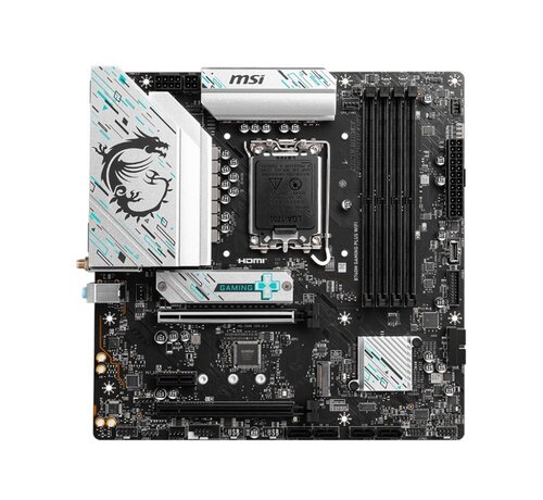 MSI B760M GAMING PLUS WIFI | Socket LGA 1700 | Intel B760 | 4xDDR5 | Micro-ATX | Moederbord