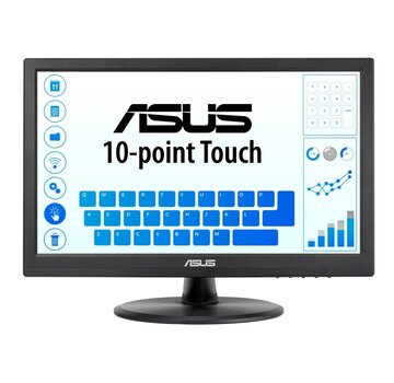 Asus ASUS VT168HR | 15.6" Touchscreen Monitor | 1366 x 768 | WXGA | LED | Zwart