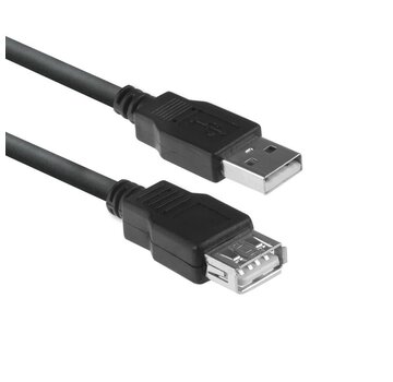 ACT AC3040 USB-kabel 1,8 m USB 2.0 USB A Zwart