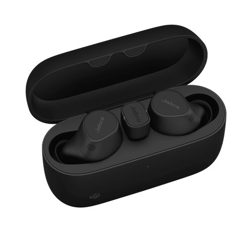 Jabra Evolve2 Buds | Draadloze In-ear Headset | Bluetooth | USB-C Oplaadcase | Zwart
