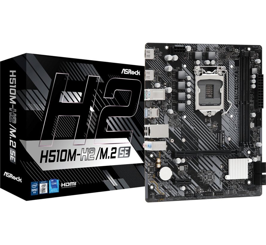 H510M-H2/M.2 SE | Socket LGA 1200 | Intel H470 | 2xDDR4 | Micro-ATX | Moederbord