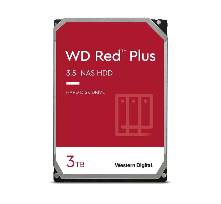 Red Plus WD30EFPX interne harde schijf 3.5" 3000 GB SATA III