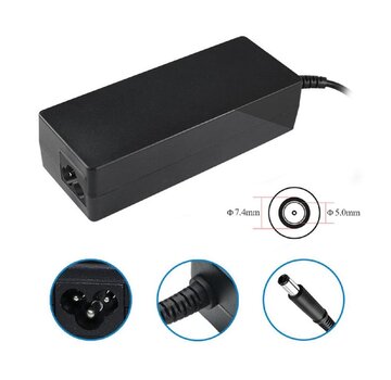 OEM Voor Dell 90W Notebookadapter | 19.5V | Center pin | Zwart