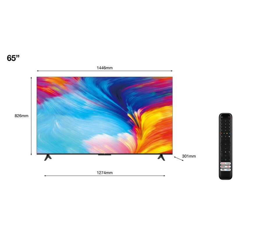 P63 Series P635 165,1 cm (65") 4K Ultra HD Smart TV Wifi Zwart