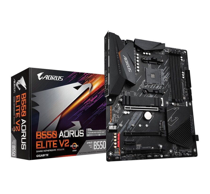 B550 AORUS ELITE V2 | Socket AM4 | AMD B550 | 4xDDR4 | ATX | Moederbord