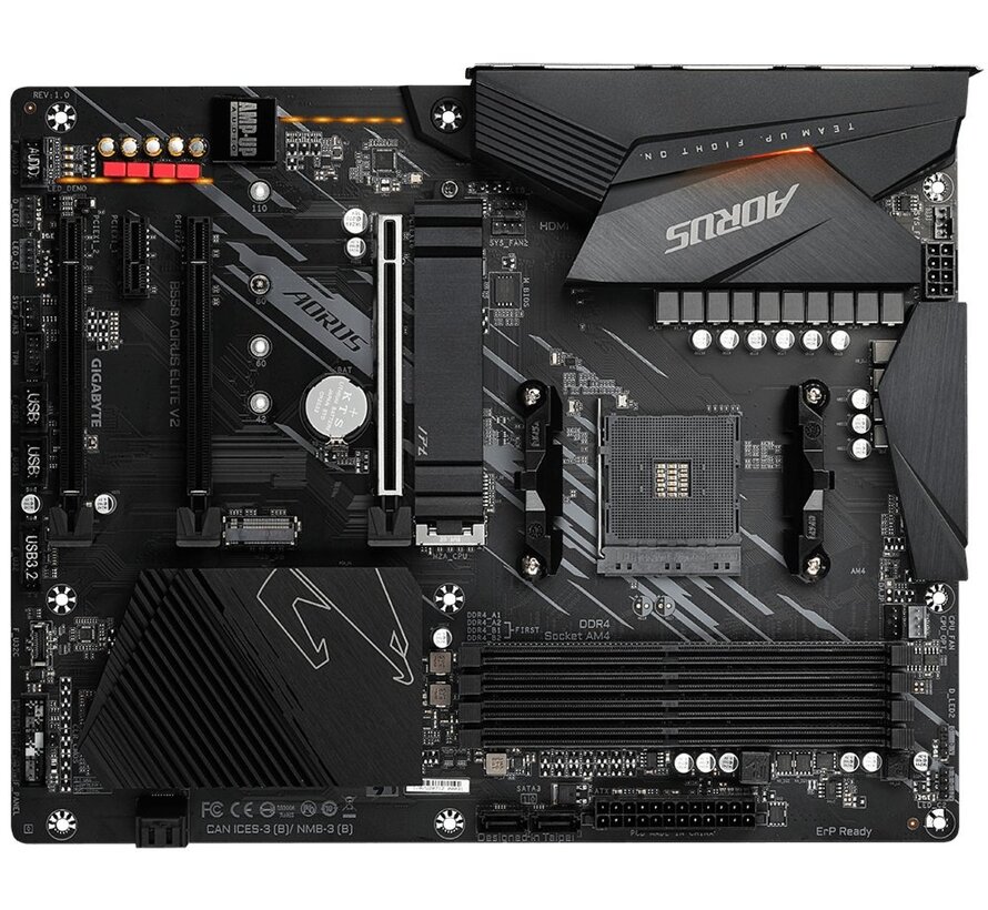 B550 AORUS ELITE V2 | Socket AM4 | AMD B550 | 4xDDR4 | ATX | Moederbord