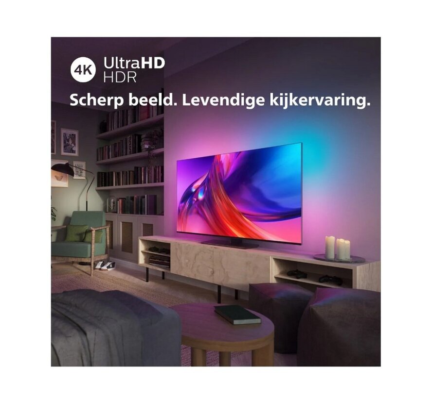 The One 43PUS8848-12 | 43'' Ultra HD 4K | LED Ambilight Smart TV | Wifi | Google TV | Local Dimming | Dolby Vision | 120Hz (refurbished)