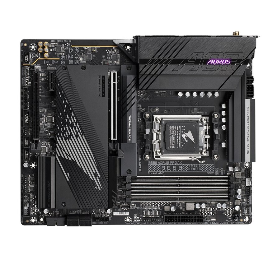 B650 AORUS PRO AX moederbord AMD B650 Socket AM5 ATX RENEWED