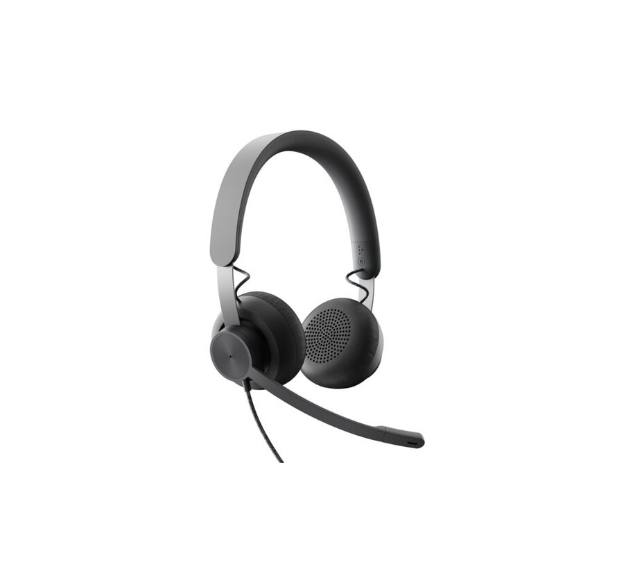 Zone | Bedrade On-ear Headset | USB-C & USB-A | Grafiet