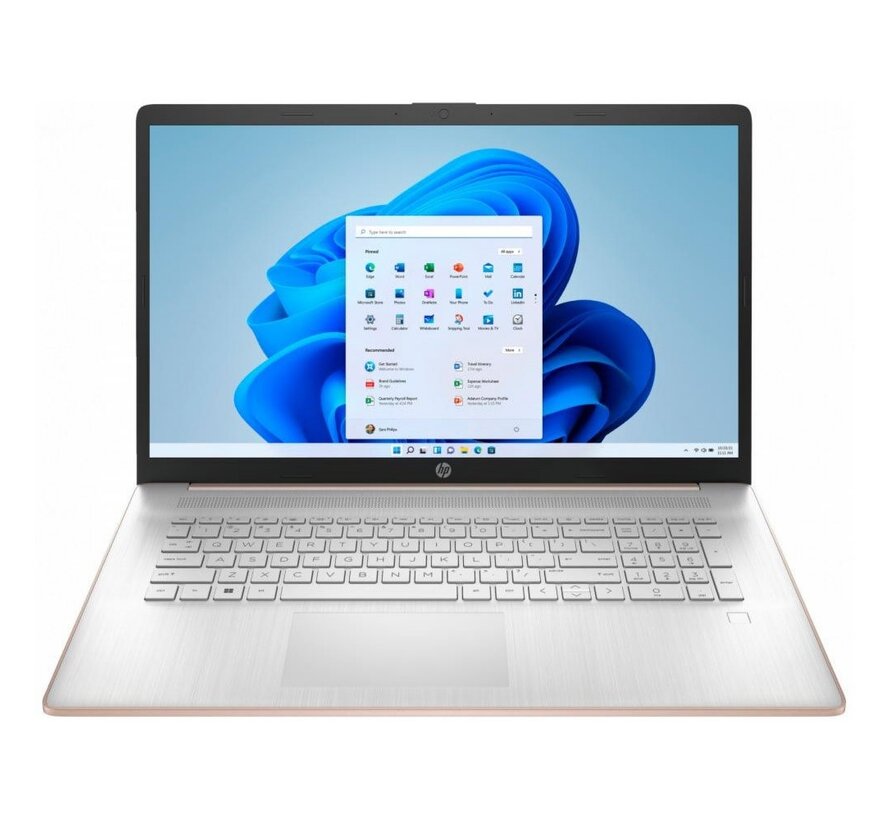 HP 17T | 17.3" HD+ Touchscreen (1600x900) | Intel Core i7-1355U | 8GB RAM | 512GB SSD | Windows 11 Home | Pale Rose