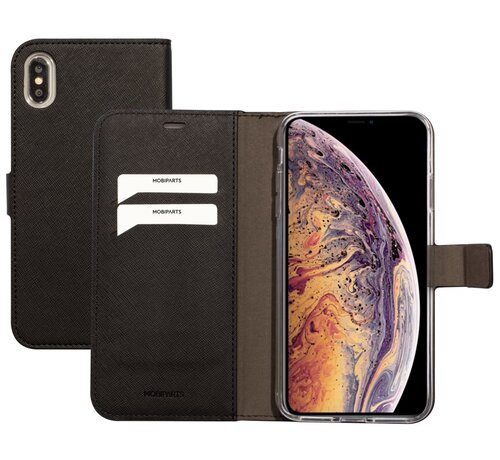Mobiparts Saffiano Wallet Case | Apple iPhone XS Max | Black