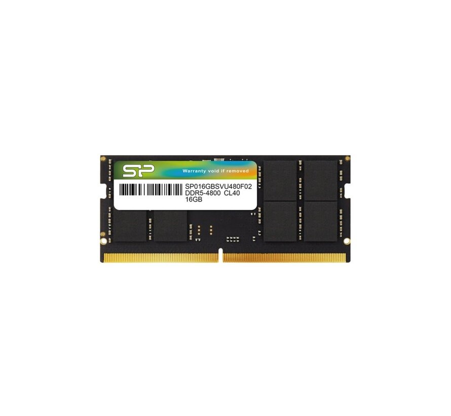 | 1x16GB DDR5 | 4800MHz | SODIMM | CL40 | Geheugenmodule | RAM