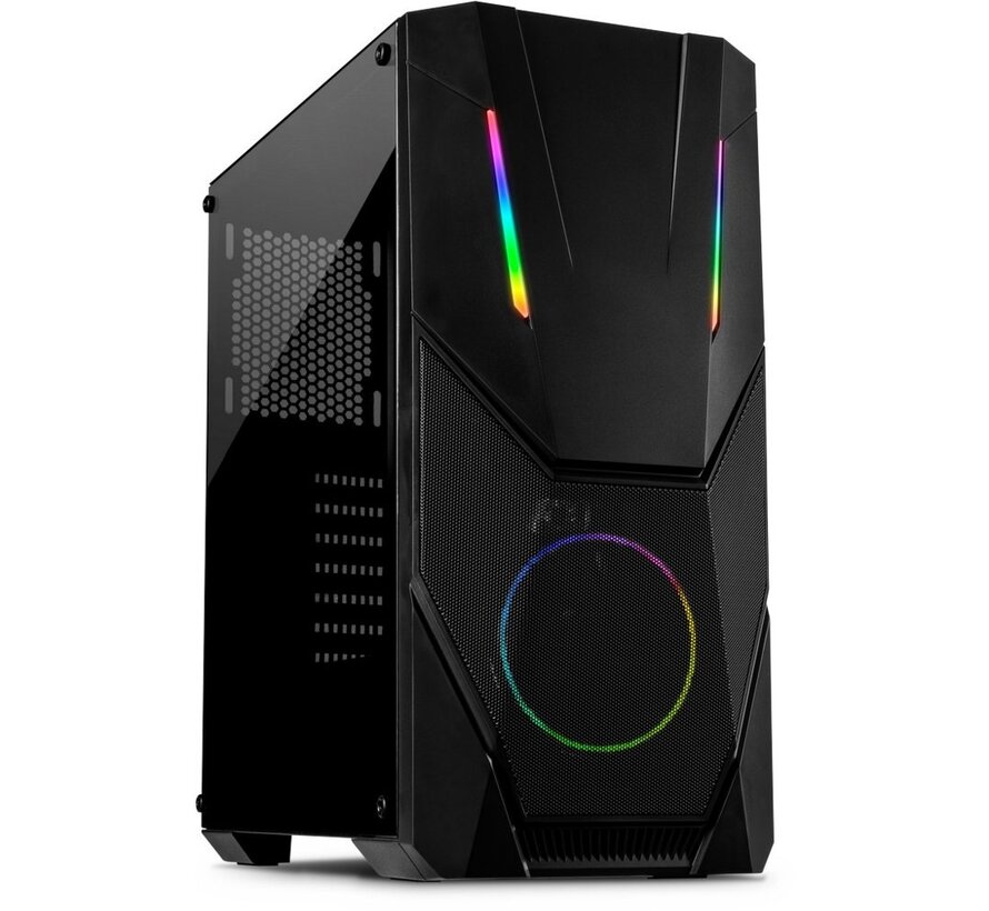 IT-3303 Hornet RGB | Midi Tower Case | Zwart