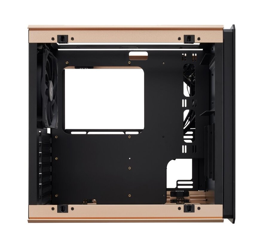 Regis Cube Case | Zwart, Goud, Grijs