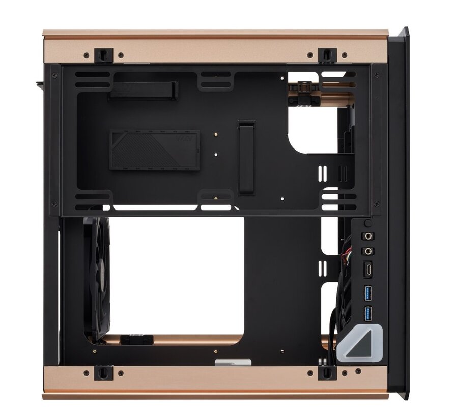 Regis Cube Case | Zwart, Goud, Grijs