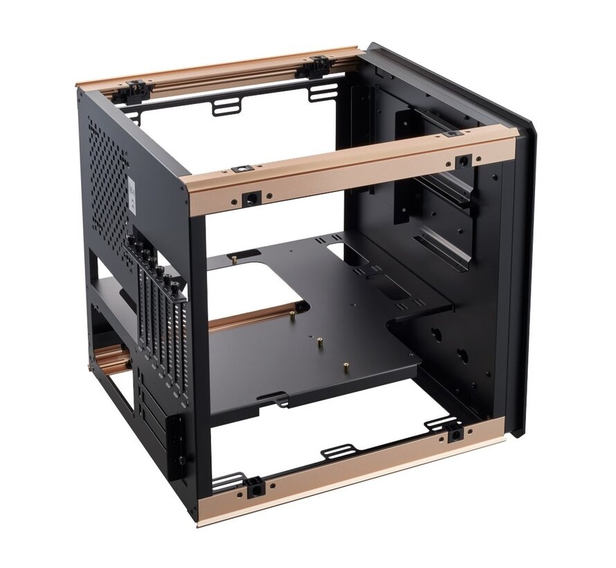 Regis Cube Case | Zwart, Goud, Grijs