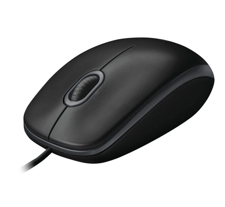 B100 | Ambidextrous Bedrade Muis | USB-A | 800 DPI | Zwart