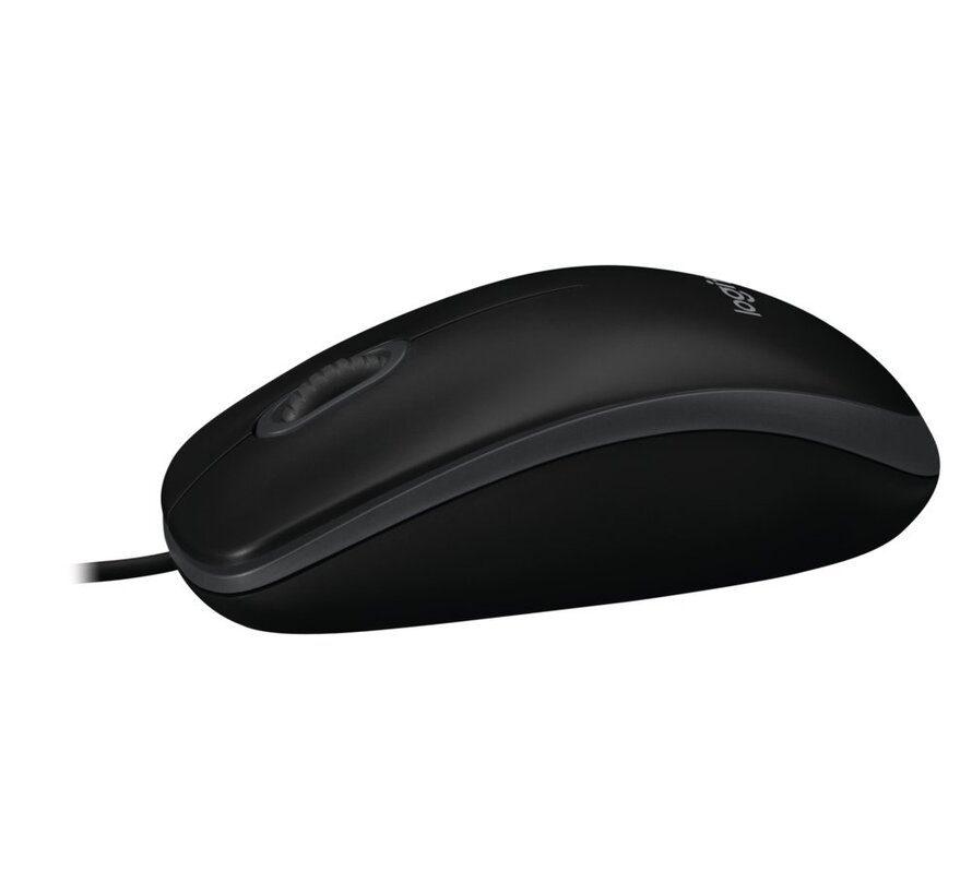B100 | Ambidextrous Bedrade Muis | USB-A | 800 DPI | Zwart