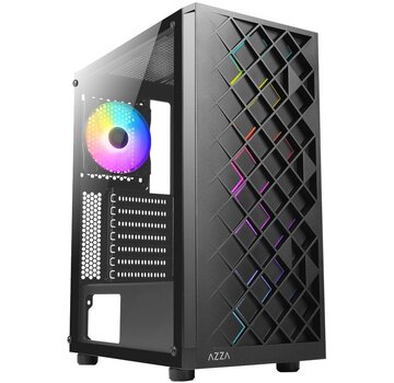 Azza Spectra RGB | Midi Tower Case | Zwart