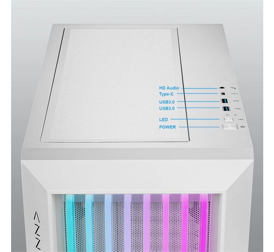 Guardian 520 RGB | Midi Tower Case | Wit