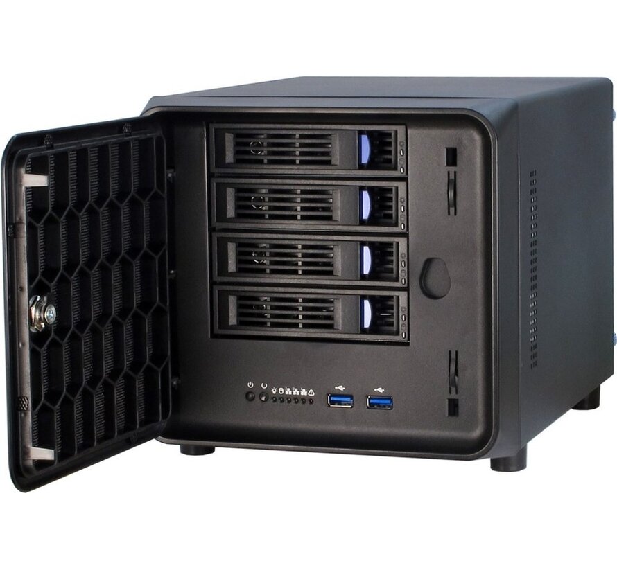 SC-4100 | ITX NAS Case | Zwart
