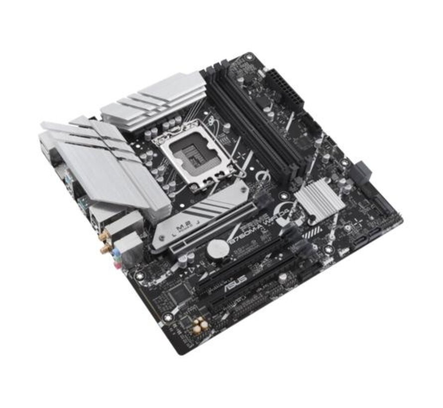 ASUS PRIME B760M-A WIFI D4 | Socket LGA 1700 | Intel B760 | 4xDDR4 | Micro-ATX | Moederbord