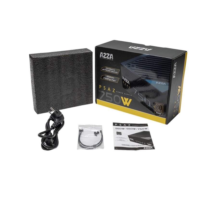 PSAZ-750W | 750 Watt Bronze ATX PSU | Power Supply | Voeding