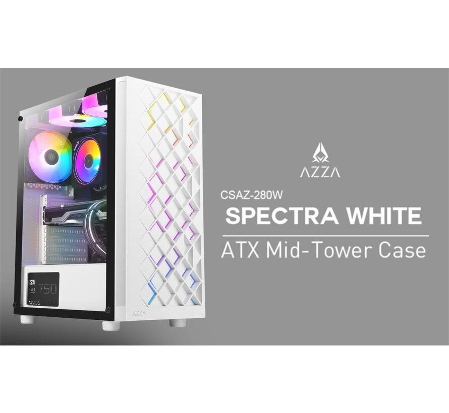 Spectra RGB | Midi Tower Case | Wit