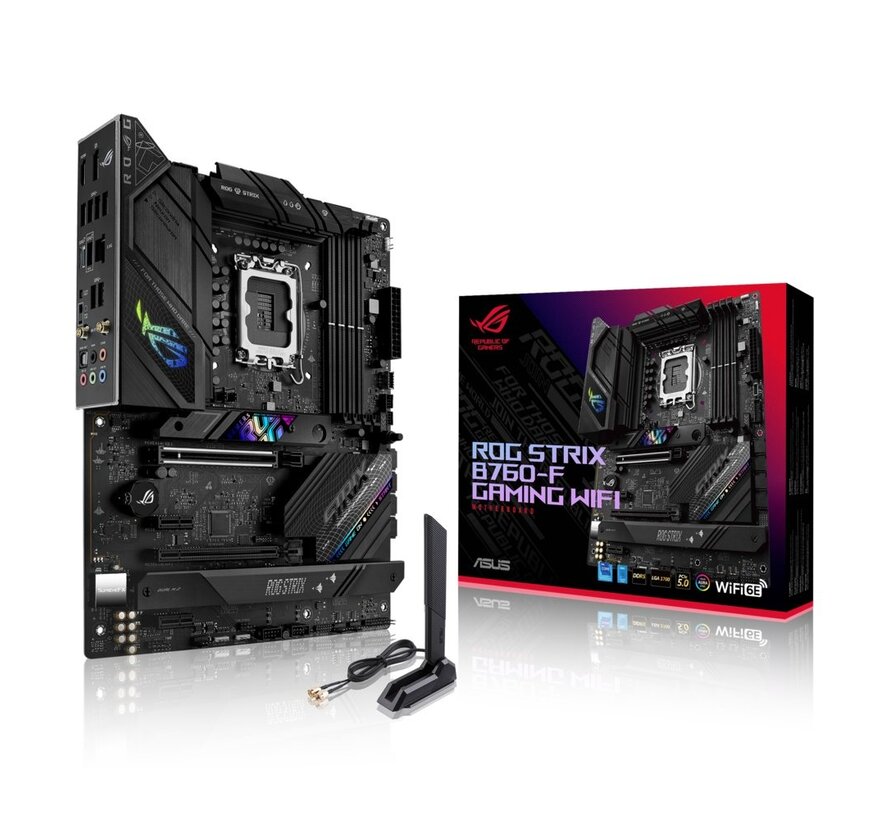 ASUS ROG STRIX B760-F GAMING WIFI | Socket LGA 1700 | Intel B760 | 4xDDR5 | ATX | Moederbord