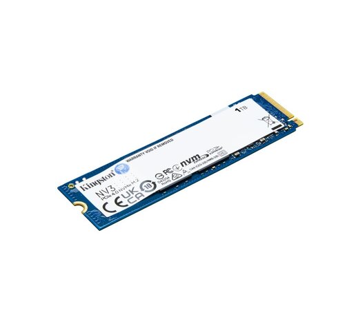 Kingston NV3 | 1TB NVMe SSD | M.2 | Gen4 | 6.000MB/s Lezen | 4.000MB/s Schrijven