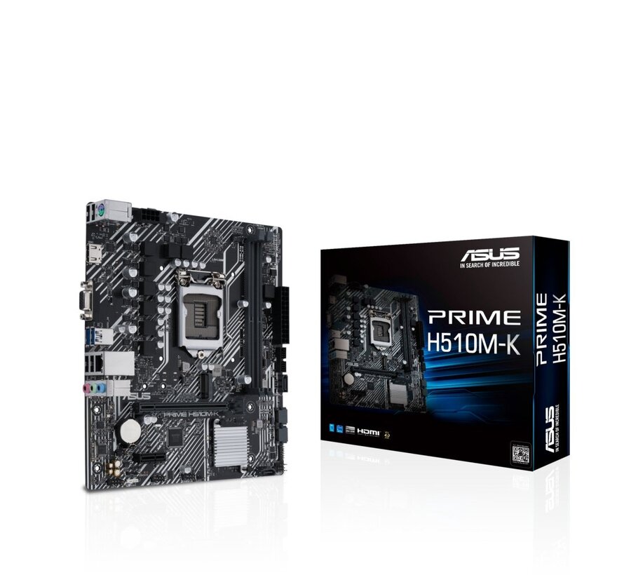 ASUS PRIME H510M-K | Socket LGA 1200 | Intel H510 | Micro-ATX | Moederbord
