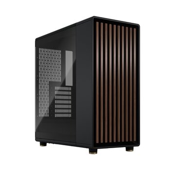 Fractal Design North TG Clear Charcoal | Midi Tower Case | Zwart