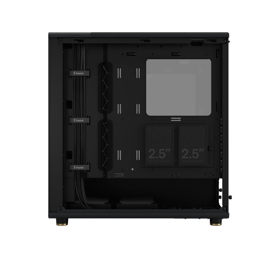 North TG Clear Charcoal | Midi Tower Case | Zwart