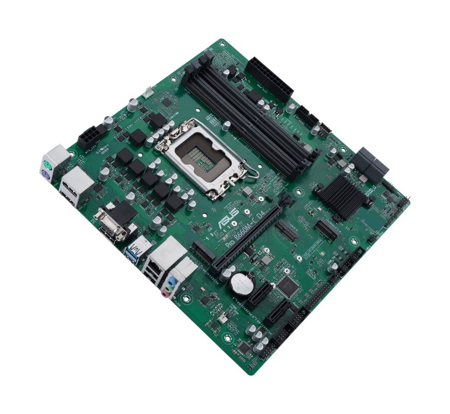 ASUS PRO B660M-C D4-CSM | Socket LGA 1700 | Intel B660 | 4xDDR4 | Micro-ATX | Moederbord