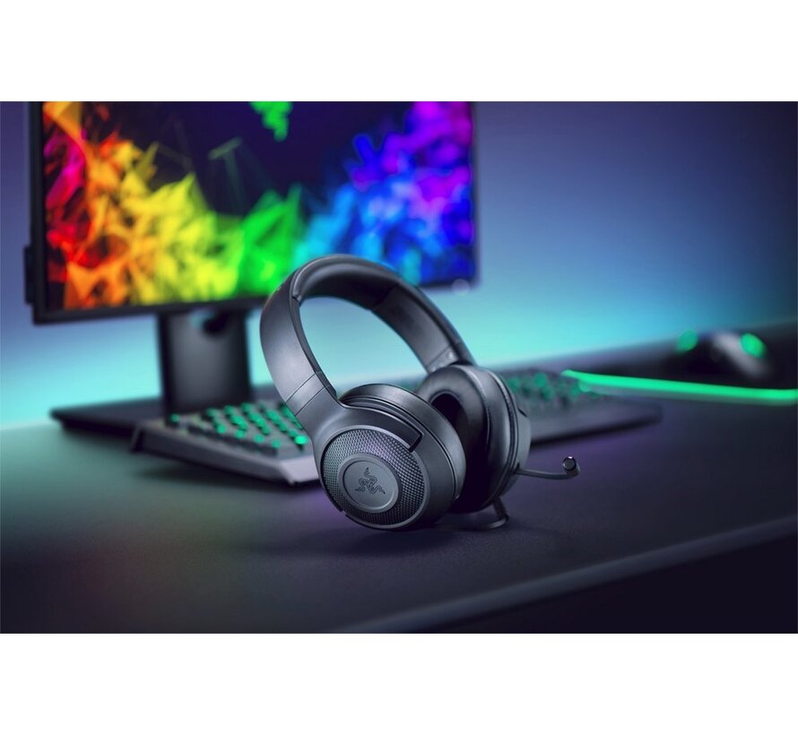 Kraken X Lite | Bedrade Over-ear Gaming Headset 3.5mm Connector | Zwart