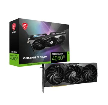 MSI GeForce RTX 4060 Ti GAMING X SLIM | 16GB GDDR6 VRMA | Videokaart | GPU | Nvidia