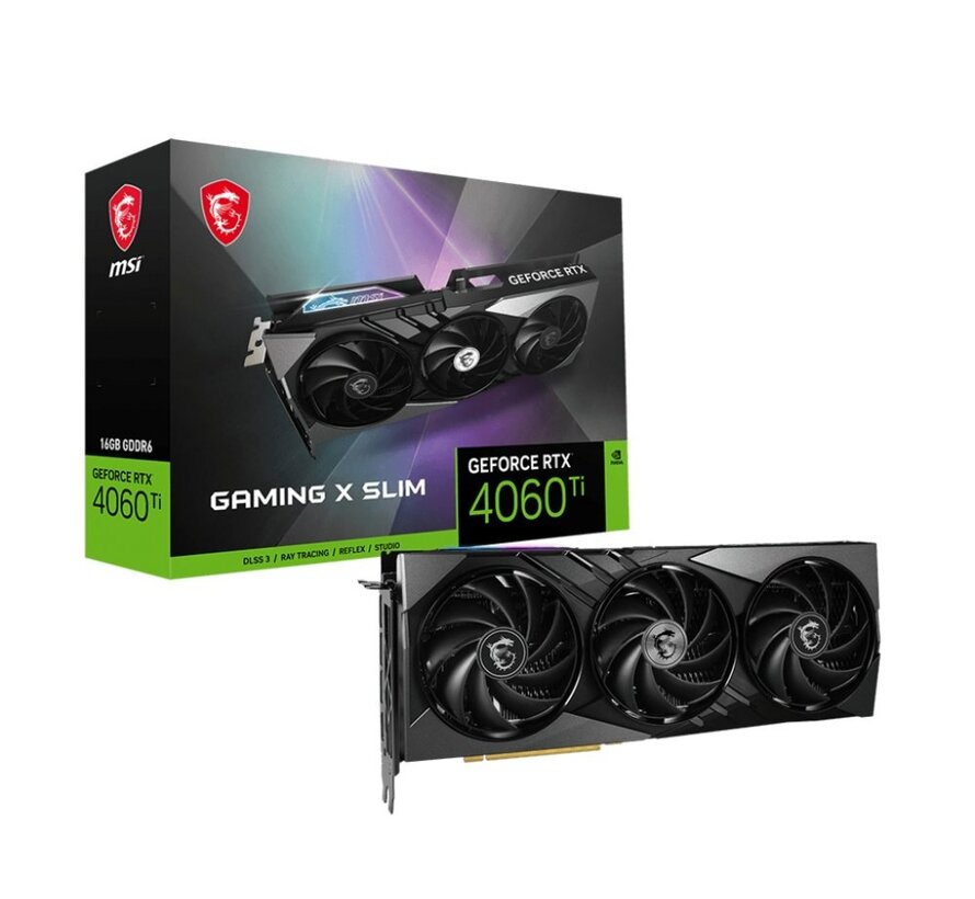 GeForce RTX 4060 Ti GAMING X SLIM | 16GB GDDR6 VRMA | Videokaart | GPU | Nvidia