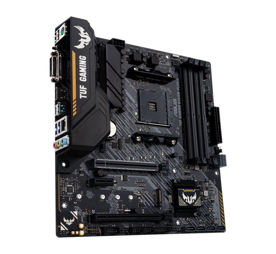 ASUS TUF Gaming B450M-Plus II | Socket AM4 | AMD B450 | 4xDDR4 | Micro-ATX | Moederbord