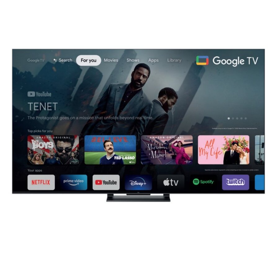 C74 | 65'' Ultra HD 4K | QLED Smart TV | Wifi | Google TV | Local Dimming | Dolby Vision | 144Hz