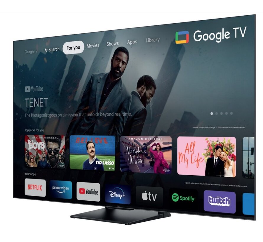 C74 | 65'' Ultra HD 4K | QLED Smart TV | Wifi | Google TV | Local Dimming | Dolby Vision | 144Hz